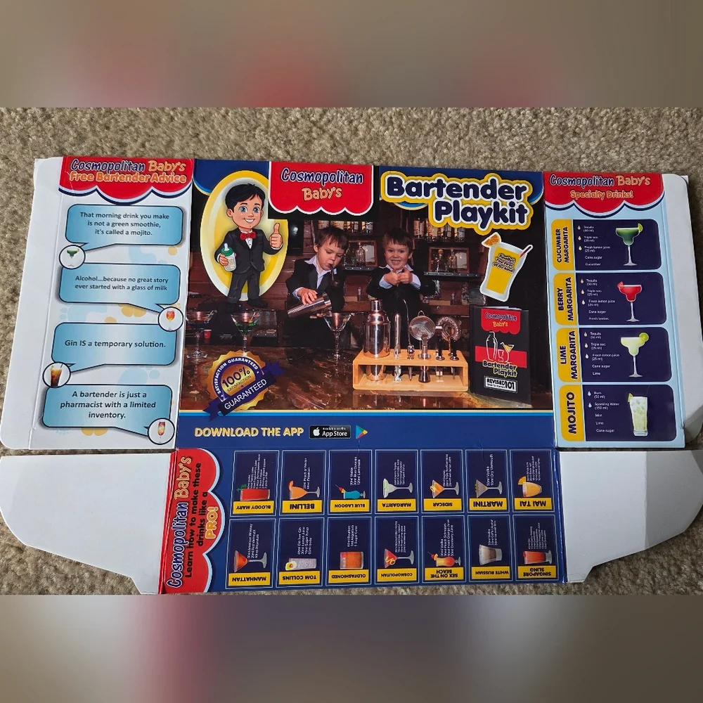 Prank Gift Box - Bartender Play Kit